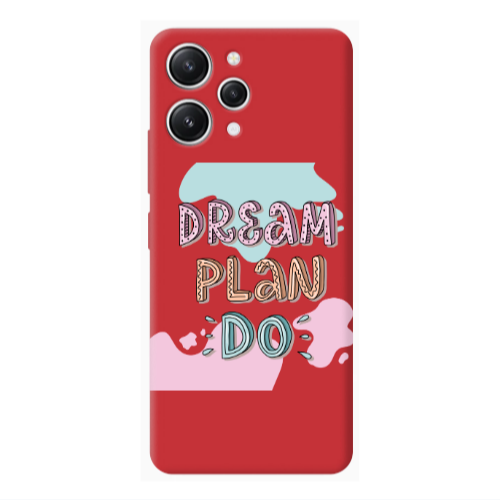 Xiaomi Redmi 12 Dream Plan Do Red Colored Silicone TPU Θήκη
