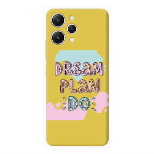 Xiaomi Redmi 12 Dream Plan Do Yellow Colored Silicone TPU Θήκη