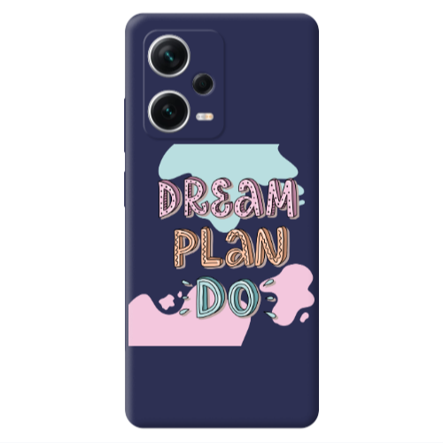 Xiaomi Poco X5 Dream Plan Do Dark blue Colored Silicone TPU Θήκη