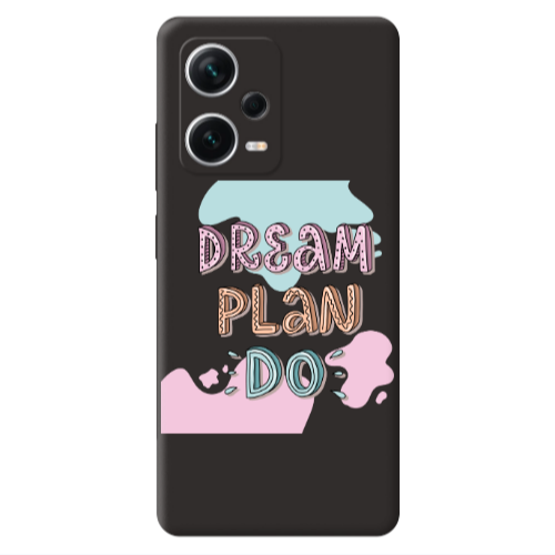 Xiaomi Poco X5 Dream Plan Do Black Colored Silicone TPU Θήκη