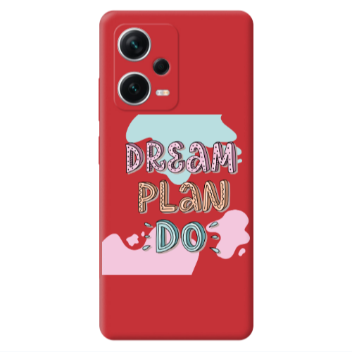 Xiaomi Poco X5 Dream Plan Do Red Colored Silicone TPU Θήκη