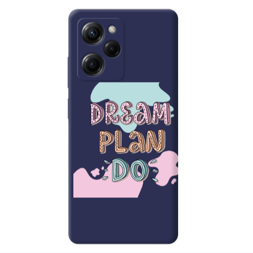 Xiaomi Poco X5 Pro Dream Plan Do Dark blue Colored Silicone TPU Θήκη