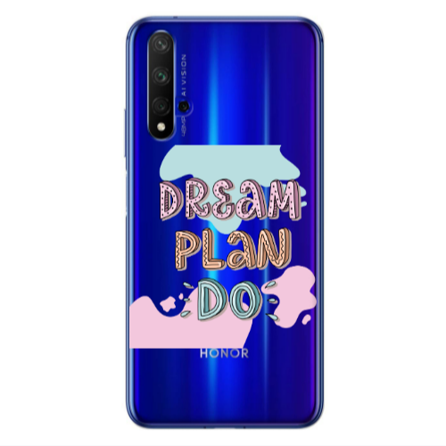 Huawei Nova 5 T Dream Plan Do Transparent Silicone TPU Θήκη