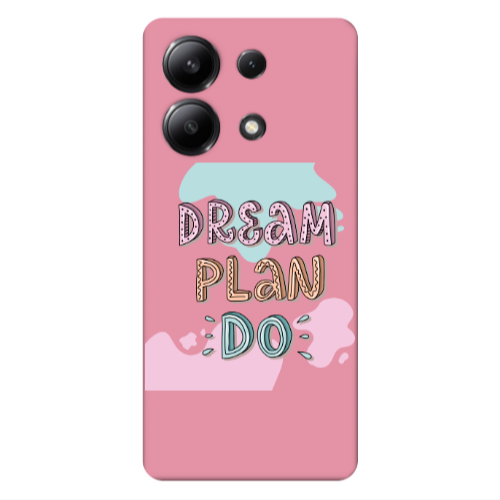 Xiaomi Redmi Note 13 4G Dream Plan Do Pink Colored Silicone TPU Θήκη