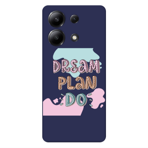 Xiaomi Redmi Note 13 4G Dream Plan Do Dark blue Colored Silicone TPU Θήκη
