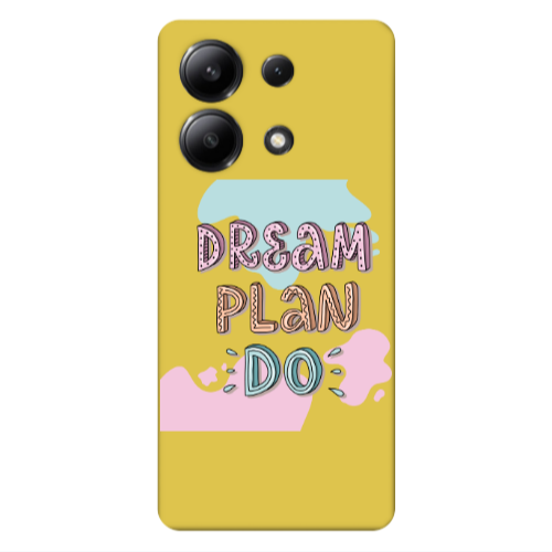 Xiaomi Redmi Note 13 4G Dream Plan Do Yellow Colored Silicone TPU Θήκη