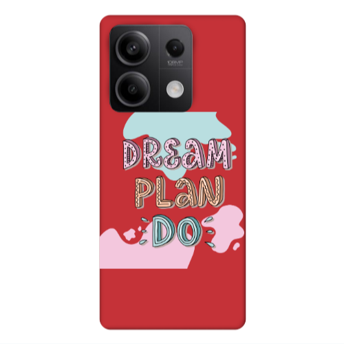 Xiaomi Redmi Note 13Pro 5G Dream Plan Do Red Colored Silicone TPU Θήκη