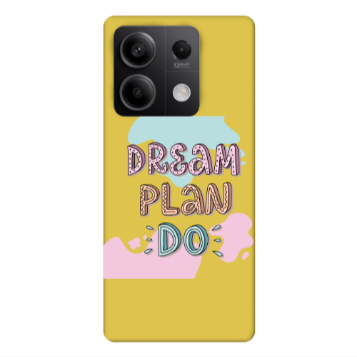 Xiaomi Redmi Note 13Pro 5G Dream Plan Do Yellow Colored Silicone TPU Θήκη