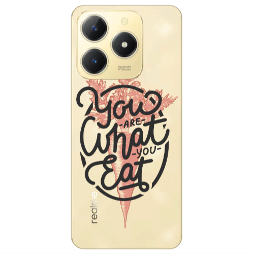 Realme C61 You are What You Eat Transparent Silicone TPU Θήκη