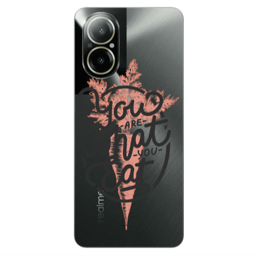 Realme C67 You are What You Eat Transparent Silicone TPU Θήκη