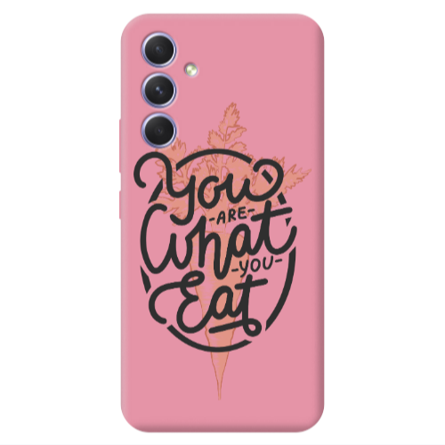 Samsung A36 You are What You Eat Pink Colored Silicone TPU Θήκη