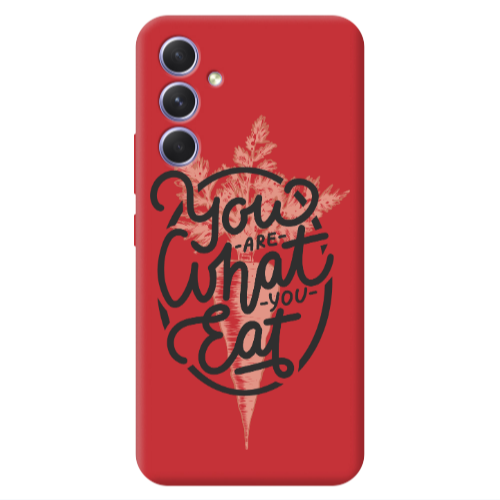 Samsung A36 You are What You Eat Red Colored Silicone TPU Θήκη