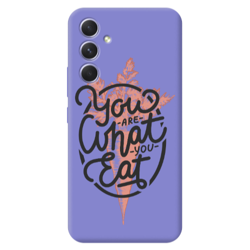Samsung A56 You are What You Eat Purple Colored Silicone TPU Θήκη