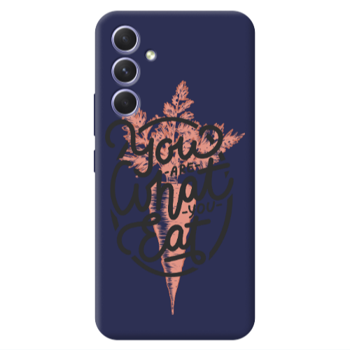 Samsung A56 You are What You Eat Dark blue Colored Silicone TPU Θήκη