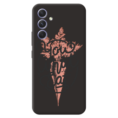 Samsung A56 You are What You Eat Black Colored Silicone TPU Θήκη
