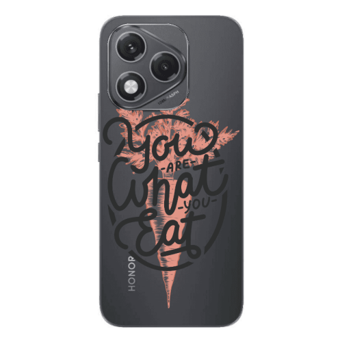 Honor 400 Lite You are What You Eat Transparent Silicone TPU Θήκη