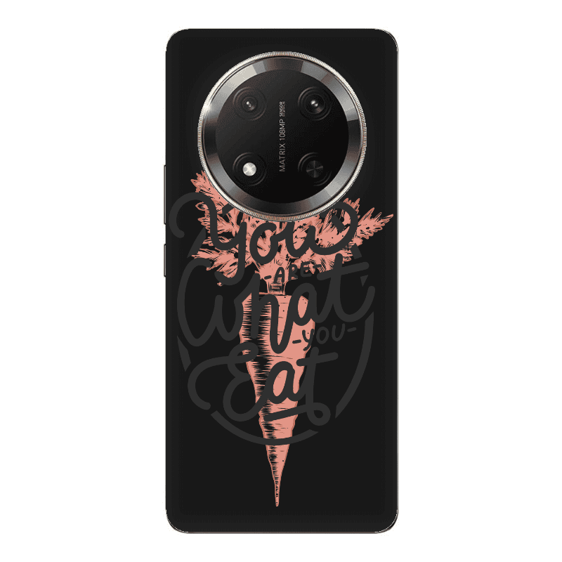 Honor Magic 7 Lite You are What You Eat Black Colored Silicone TPU Θήκη