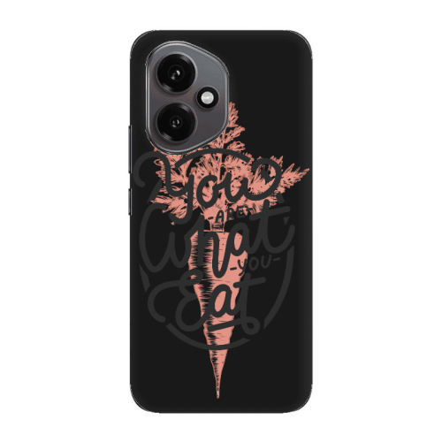 Honor Magic 400 You are What You Eat Black Colored Silicone TPU Θήκη