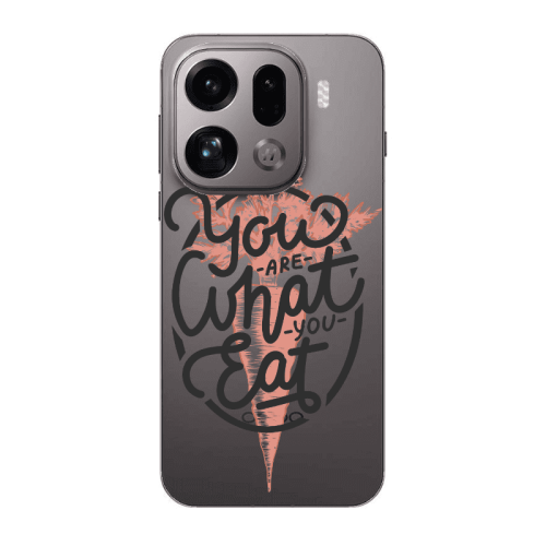 Oppo Find X9 Pro You are What You Eat Transparent Silicone TPU Θήκη