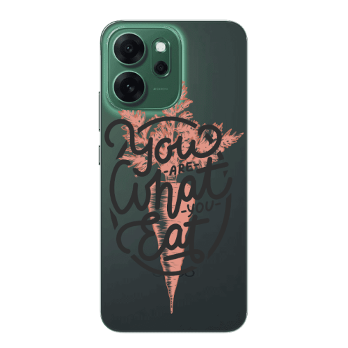 Oppo Reno 14 FS You are What You Eat Transparent Silicone TPU Θήκη