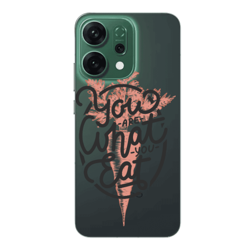 Oppo RENO 14 You are What You Eat Transparent Silicone TPU Θήκη
