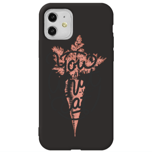 Apple iPhone 11  You are What You Eat Black Colored Silicone TPU Θήκη