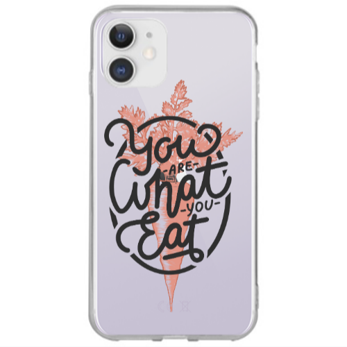Apple iPhone 12 You are What You Eat Transparent Silicone TPU Θήκη