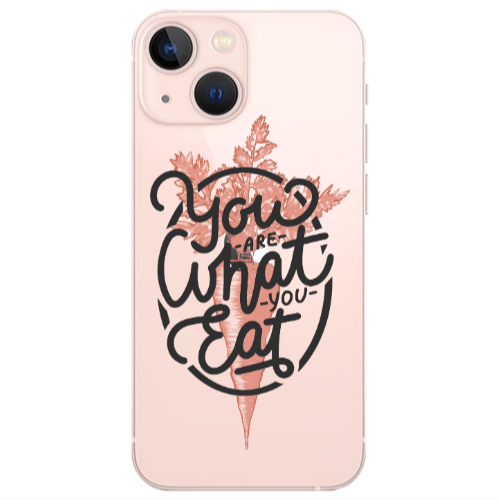 Apple iPhone 13 You are What You Eat Transparent Silicone TPU Θήκη