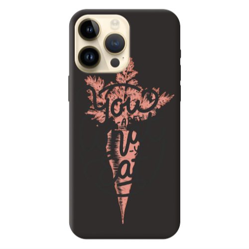 Apple iPhone 13 Pro Max You are What You Eat Black Colored Silicone TPU Θήκη