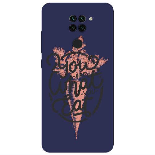 Xiaomi Redmi Note 9 You are What You Eat Dark blue Colored Silicone TPU Θήκη