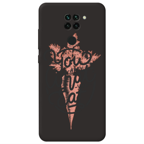Xiaomi Redmi Note 9 You are What You Eat Black Colored Silicone TPU Θήκη