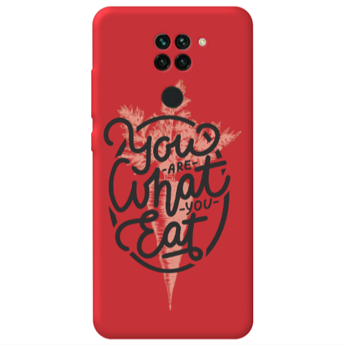 Xiaomi Redmi Note 9 You are What You Eat Red Colored Silicone TPU Θήκη