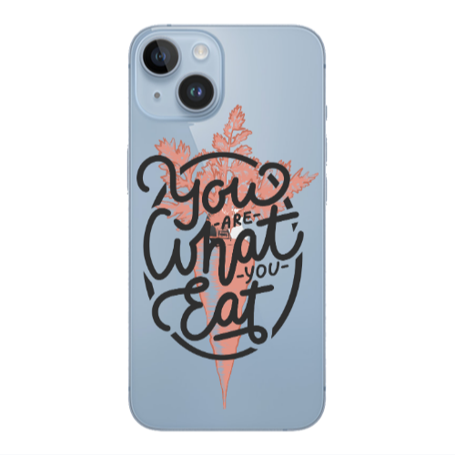 Apple iPhone 14  You are What You Eat Transparent Silicone TPU Θήκη