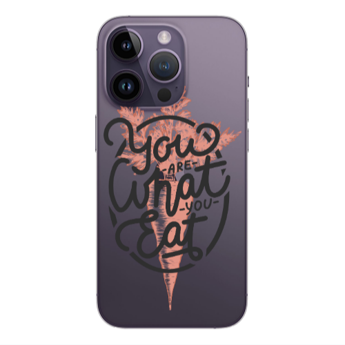 Apple iPhone 14 Pro  You are What You Eat Transparent Silicone TPU Θήκη