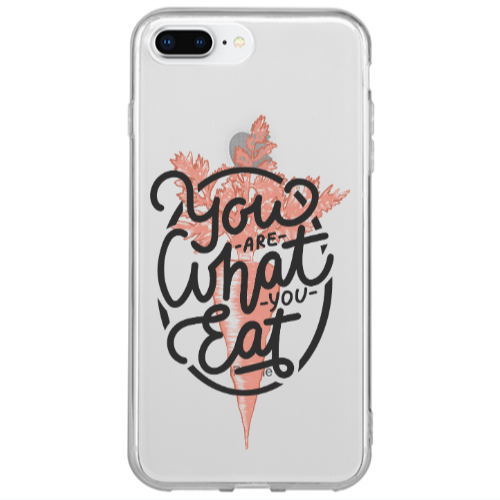 Apple iPhone 7 Plus You are What You Eat Transparent Silicone TPU Θήκη