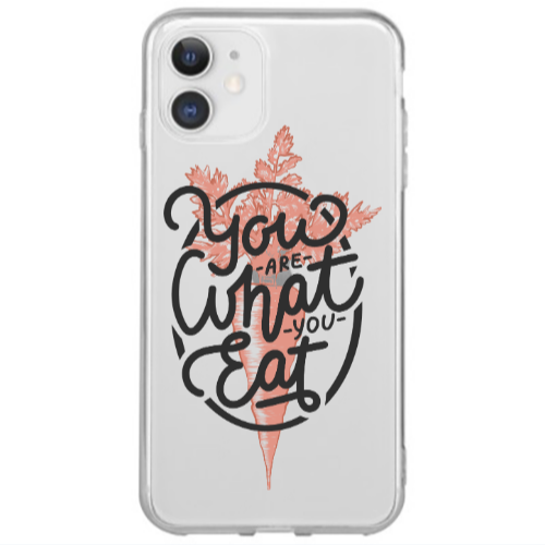 Apple iPhone 12 Mini You are What You Eat Transparent Silicone TPU Θήκη