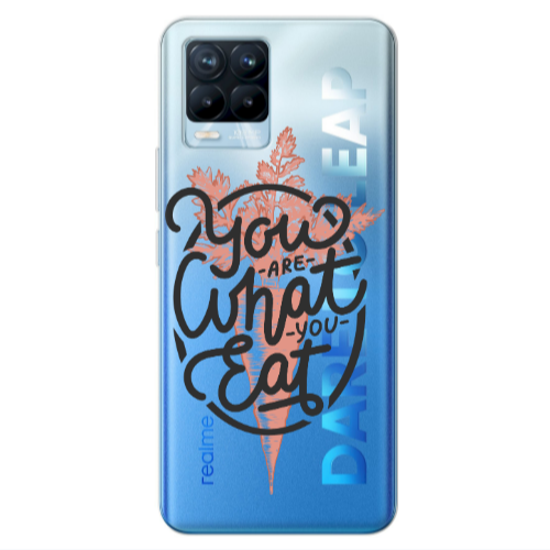 Realme 8 Pro You are What You Eat Transparent Silicone TPU Θήκη