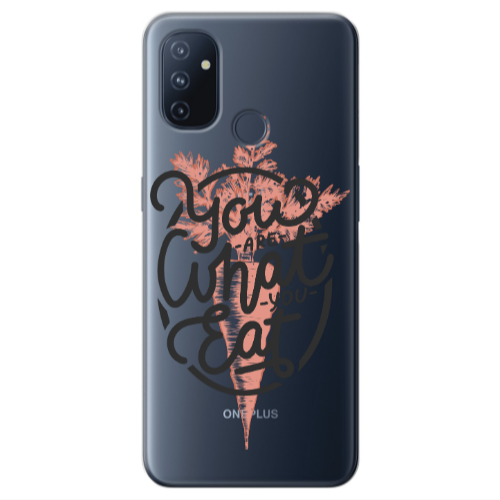 Oneplus Nord 100 You are What You Eat Transparent Silicone TPU Θήκη