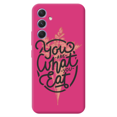 Samsung A54 You are What You Eat Fuchsia Colored Silicone TPU Θήκη