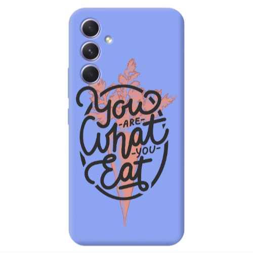 Samsung A54 You are What You Eat Light Purple Colored Silicone TPU Θήκη