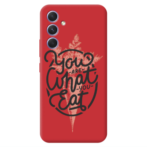 Samsung A54 You are What You Eat Red Colored Silicone TPU Θήκη
