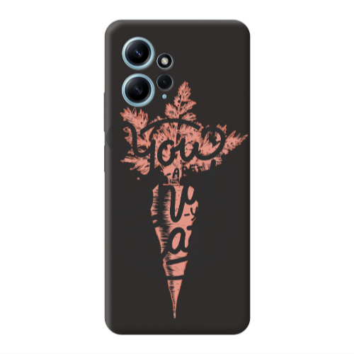 Xiaomi Redmi Note 12 4G You are What You Eat Black Colored Silicone TPU Θήκη