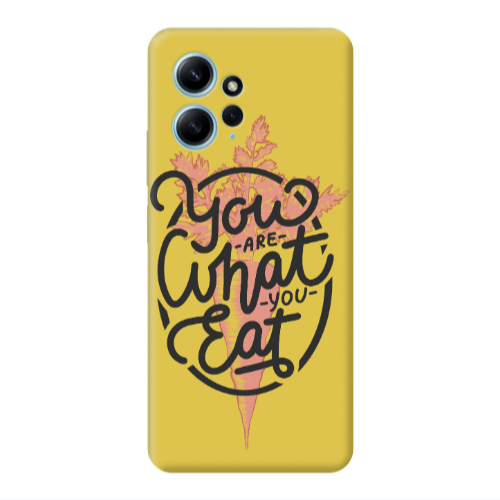 Xiaomi Redmi Note 12 4G You are What You Eat Yellow Colored Silicone TPU Θήκη
