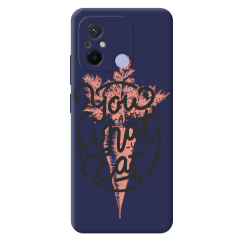 Xiaomi Redmi 12C You are What You Eat Dark blue Colored Silicone TPU Θήκη