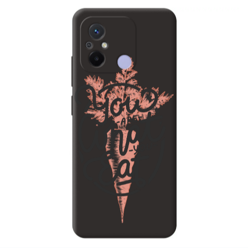 Xiaomi Redmi 12C You are What You Eat Black Colored Silicone TPU Θήκη