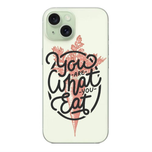Apple iPhone 15 You are What You Eat Transparent Silicone TPU Θήκη