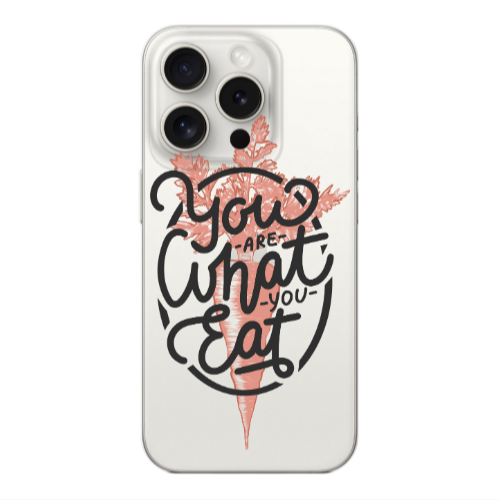 Apple iPhone 15 Pro You are What You Eat Transparent Silicone TPU Θήκη