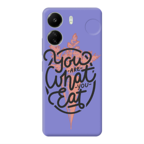 Xiaomi Redmi 13C You are What You Eat Purple Colored Silicone TPU Θήκη