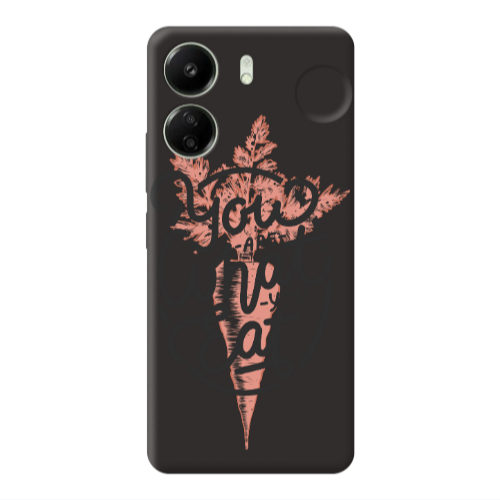 Xiaomi Redmi 13C You are What You Eat Black Colored Silicone TPU Θήκη