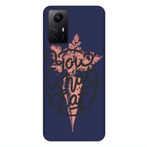 Xiaomi Redmi Note 12s You are What You Eat Dark blue Colored Silicone TPU Θήκη